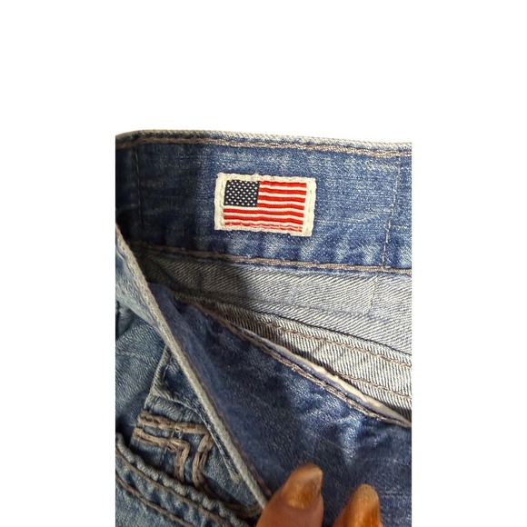 True Religion Brand Jeans Men's Size 42 Blue Wash Bootcut Denim Made in USA - Picture 4 of 8